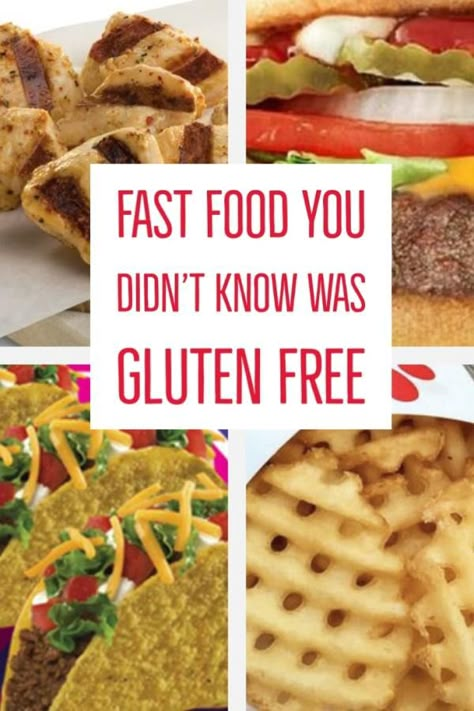 Gluten Belly, Dairy Free Fast Food, Gluten Free Fast Food Options, Gluten Free Fast Food, Gluten Free Food List, Gluten Free Tacos, Gluten Free Info, Gluten Free List, Gluten Free Buns