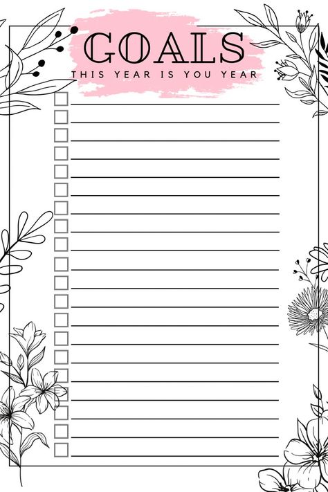 Goals list 759 📃 Goals Bullet Journal Template 2025, 2024 Goal Planner, 2024 Goals List Template, 2024 Goals Template, 2024 Goals List, Goal List Template, Goals For 2024 List, Goals List Template, Online Bullet Journal