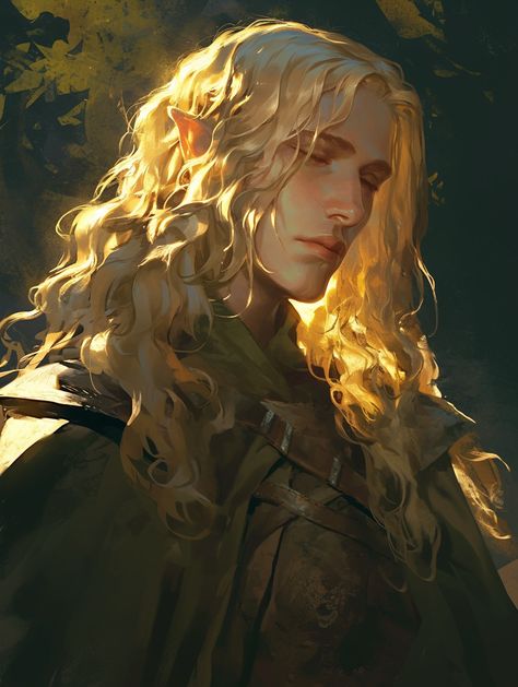 Blonde Elf Woman, Skyrim Elf, Art Style Poses, Types Of Elves, Blonde Elf, Dm Dnd, Elf Oc, Elf Forest, Dnd Elves