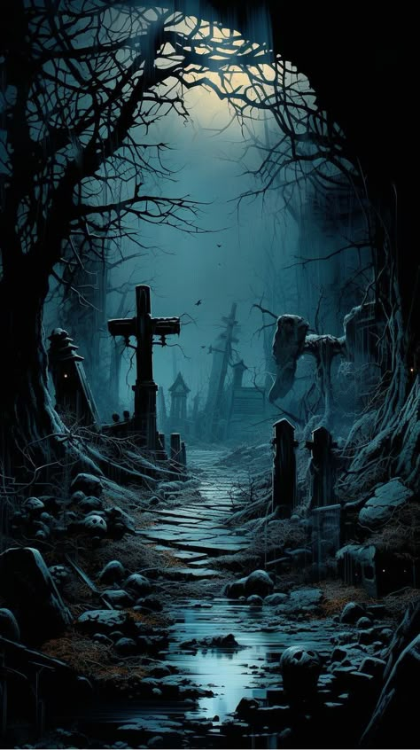 Creepy Cemetery, Spooky Graveyard, Movie Series, Exploring The World, Art Instagram, Graveyard, Dark Art, Cemetery, Dark Fantasy