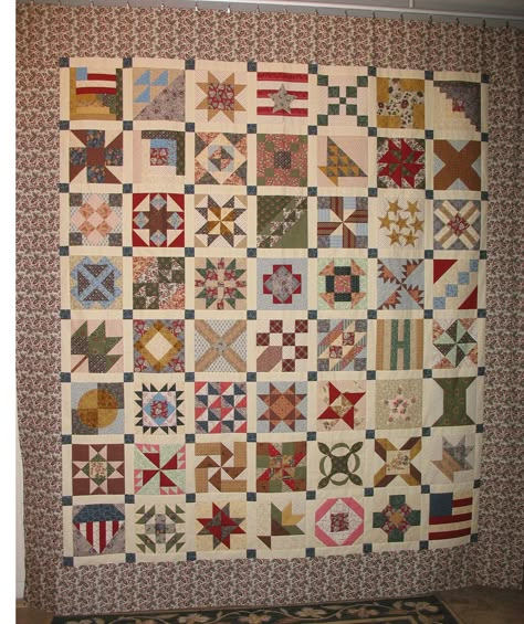 Barbara Brackmans Civil War Quilt Barbara Brackman Quilts, Jo Morton, Reproduction Quilts, Quilt Sampler, Farmers Wife Quilt, Primitive Quilts, Bonnie Hunter, Civil Wars, Sampler Quilts