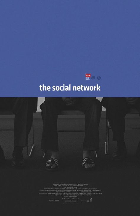 The Social Network (2010) Social Network Movie, My Fav Movies, Tv Posters, Movie Club, Film Poster Design, David Fincher, Minimal Movie Posters, The Social Network, Cinema Posters