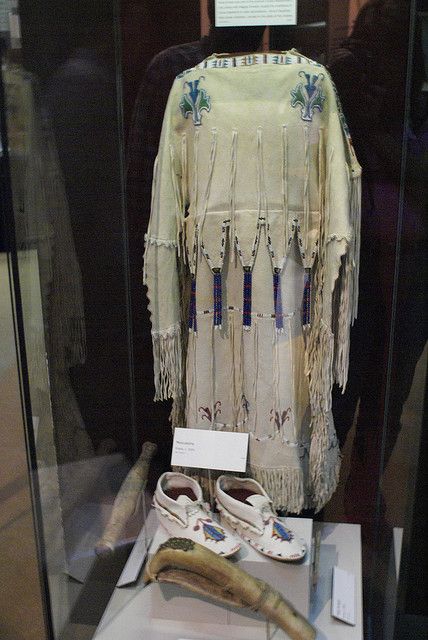 Indian Beadwork by engrgoddess, via Flickr American Indian Dress, Buckskin Dress, Indigenous Clothing, Beaded Dresses, Indian Beadwork, Native Dress, Native American Clothing, Plains Indians, Native Pride