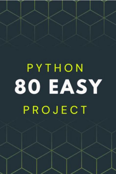 The book "80 Easy Python Projects" offers a range of hands-on projects that will help readers learn and improve their Python programming skills. By working through these projects, readers will develop their knowledge of Python syntax, data structures, algorithms, and key programming concepts. Python Projects, Data Structures, Python Programming, Syntax, E Books, Easy Projects, Python, Programming, Hands On