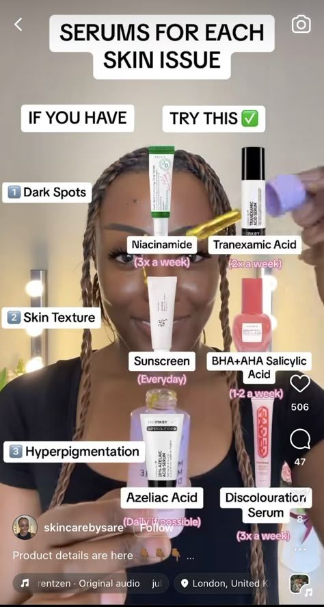 Skin Care Routine Hyperpigmentation, Dark Spot Skin Care Routine, Backne Skin Care, Black Clear Skin Aesthetic, Hyperpigmentation How To Get Rid Of, Hyperpigmentation Skin Care Routine, Clear Skin Tips For Black Women, Skincare Routine Black Women, Hyperpigmentation Routine