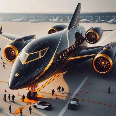 Personal Jets Planes, Concept Lamborghini, Futuristic Airplane, Future Airplane, Futuristic Jet, Luxury Airplane, Luxury Plane, Small Private Jets, Jet Pribadi