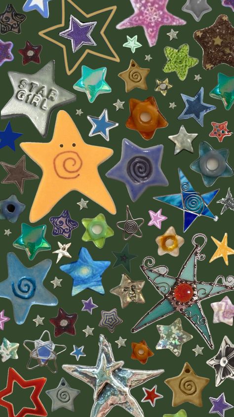 Funky Stars, Star Collage, Star Things, Twee Aesthetic, Fun Backgrounds, Disco Nails, Cute Iphone Wallpaper Tumblr, Cute Iphone Wallpaper, Funky Wallpaper