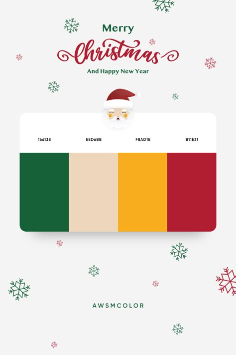 Awesome Color Palette No. 234 by Awsmcolor Christmas Pallete Colors, Christmas Palette Colour Schemes, Christmas Tone, Christmas Gradient, Christmas Colour Palette, Gradient Inspiration, Colors Code, Christmas Pallet, Graphic Design Careers