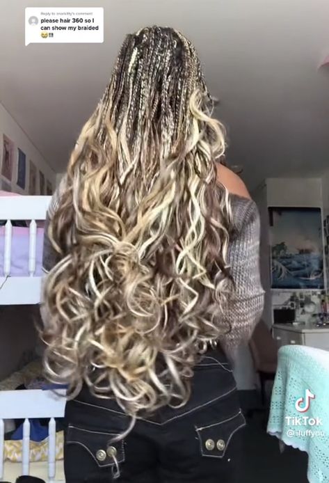 Thick Braids With Curls, French Curl Braids Hairstyles, Braids Thick, Black People Hair, French Curl Braids, Curl Braids, Braids Hairstyles For Black Women, French Curl, English Memes