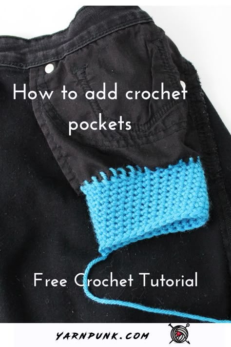 Crochet Gift Ideas For Men Guys, Punk Crochet Patterns, Punk Crochet Patterns Free, Crochet Upcycling, Crochet Beginner Projects, Upcycle Crochet, Punk Crochet, Worsted Weight Yarn Patterns, Crochet Pockets