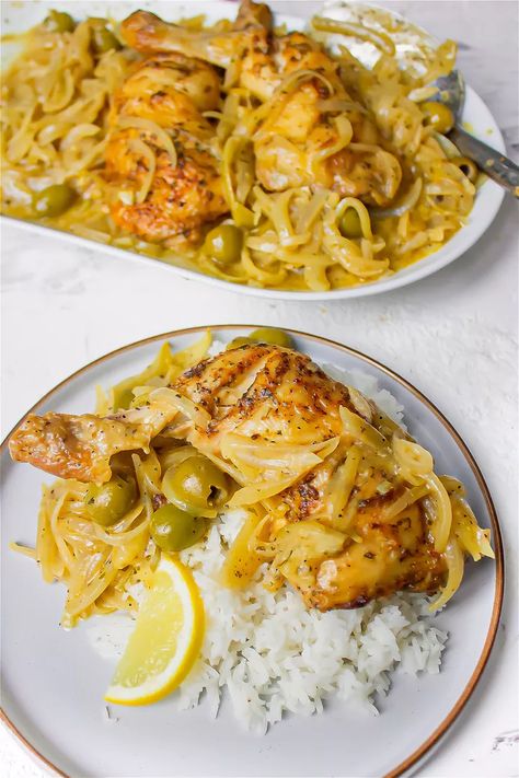 Easy Chicken Yassa Recipe Chicken Yassa Recipe, Chicken Yassa, Gambian Food, International Meals, African Meals, Foreign Recipes, Roasted Chicken Legs, Big Food, Sunday Dinner Recipes