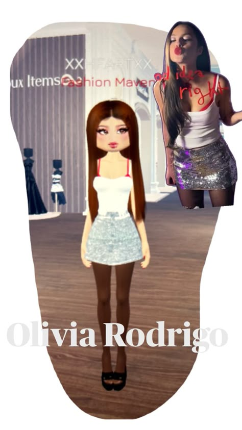 Theme: Favorite singer Aesthetic Olivia Rodrigo, Olivia Rodrigo Outfit, Notion Icons, Outfits Hacks, Dress Impress, Need More Space, Outfit Hacks, Theme Dress, Dress To Impress Outfits