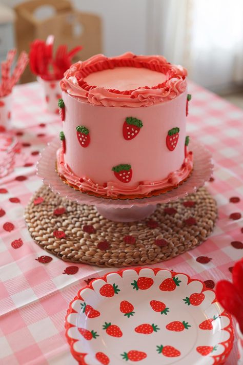 Clay's Strawberry Themed 3rd Birthday Party - Abby Saylor Armbruster Berry First Bday, Your Wish Is My Command, Berry 1st Birthday, Strawberry Birthday Cake, Baby First Birthday Themes, Strawberry Shortcake Birthday, Choose Her, Baby Birthday Themes, Strawberry Birthday