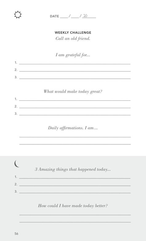 5 Minutes Journal, 5 Minute Journal, Five Minute Journal, Morning Journal Prompts, Make Today Great, Morning Journal, Gratitude Journal Prompts, Daily Journal Prompts, Vie Motivation