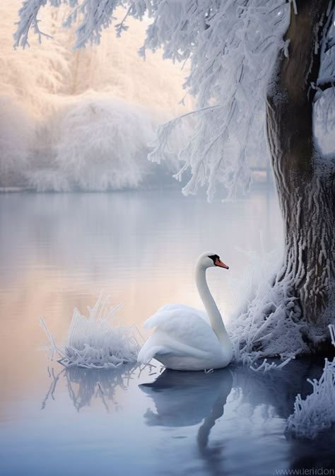 One White Rose Aesthetic, Elegant Winter Aesthetic, Swans Aesthetic, White Swan Aesthetic, Swan Images, Winter Swan, Swan Photography, Swan Aesthetic, Swan Pictures