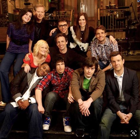 Back: Casey Wilson, Fred Armisen, Kristin Wiig. Middle: Amy Poehler, Seth Meyers, Will Forte.   Front: Tracy Morgan, Andy Samberg, Bill Hader, Jason Sudeikis Snl Cast, Snl Cast Members, Tracy Morgan, Fred Armisen, It's Saturday, Jason Sudeikis, Bill Hader, Kristen Wiig, Kate Mckinnon