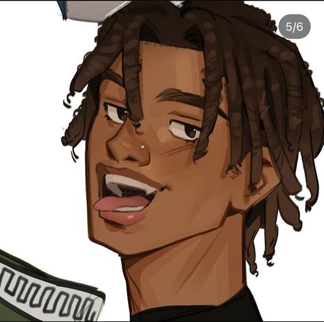 Black Anime Guy, Image Swag, Dope Cartoon Art, Black Anime Characters, Black Cartoon, Black Anime, Black Art Pictures, Black Love Art, Poses References