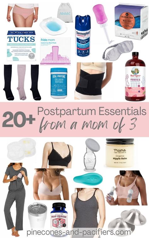 Post Delivery Essentials For Mom, Mom Must Haves After Birth, Postpartum Essentials Checklist, Post Parting Essentials, Post Party Essentials, Post Partum Must Have List, Post Partum Needs New Moms, Mom Essentials After Birth, Postpartum Needs For Mom