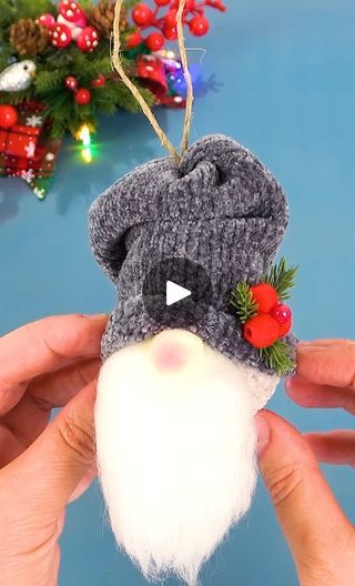 79K views · 808 reactions | DIY EASY Gnome with Socks and Yarn for Christmas | DIY by Pipe-Cleaner-Crafts B Yarn Gnomes, Pipe Cleaner Crafts, Gnomes Diy, Pipe Cleaner, Diy Easy, Craft Videos, Christmas Craft, Gingerbread House, Holiday Crafts