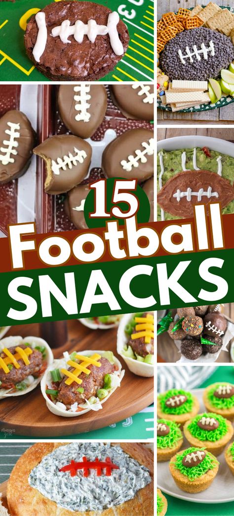 Football Shaped Foods – Whether it’s for the BIG game day event or football watching spread, these football foods are sure to be a big hit. From football ball shaped desserts, to fun appetizers, here’s everything you need to serve the best football party foods! Cheap football themed appetizers, football party snacks, football snacks crockpot, football dips, game day snacks, inexpensive game day recipes for football season, football snacks kids, quick and easy football party food. Football Shaped Appetizers Easy, Football Themed Finger Foods, Football Brunch Party, Cute Football Snacks, Buffalo Bills Themed Food, Kid Friendly Superbowl Snacks, Dessert Ideas For Super Bowl Party, Penn State Tailgate Food, Buffalo Bills Desserts