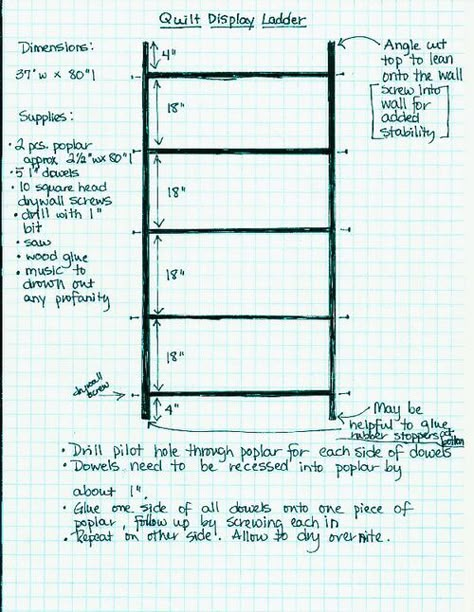 make a quilt display ladder - Wise Craft Handmade Quilt Display Racks, Quilt Display Ideas, Displaying Quilts, Display Quilts, Blanket Display, Display Ladder, Quilt Racks, Decorating With Quilts, Quilt Ladder