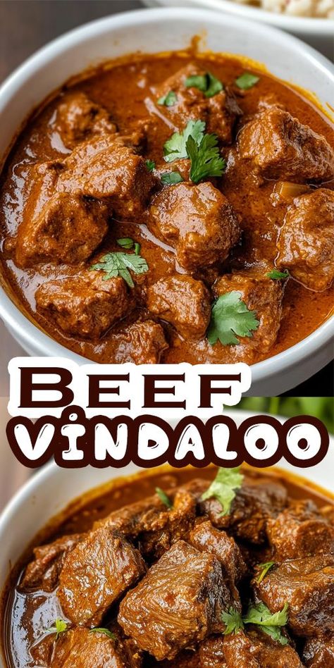 Beef Vindaloo Recipe, Beef Chunks Recipes, Beef Vindaloo, Indian Beef Recipes, Vindaloo Recipe, Aip Dinner, India Recipes, Beef Curry Recipe, Indian Recipes Authentic