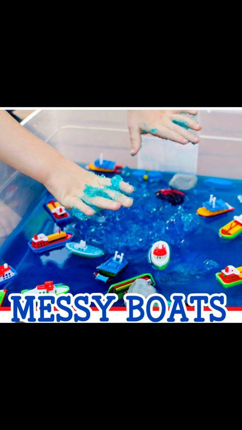 Transport Activities, Messy Play Activities, Summer Activities For Toddlers, Water Transportation, Transportation Activities, Transportation Crafts, Eyfs Activities, Sensory Activities Toddlers, Nursery Activities