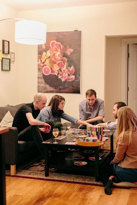 A Friday Board Game Night with Friends, Dinner, Snacks & Sangria http://www.thekitchn.com/friday-board-game-night-with-friends-gatherings-from-the-kitchn-201572 Game Night With Friends, Adult Game Night, Board Game Night, Night With Friends, 4 December, Friends Gathering, 2022 Vision Board, Dinner With Friends, Street Racing