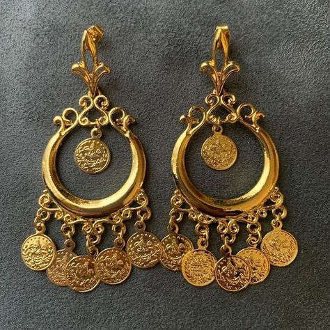 Egyptian Style Jewelry, Arab Jewelry Aesthetic, Arabic Jewelry Traditional, Arab Accessories, Egyptian Gold Jewelry, Arabic Earrings, Arabic Accessories, Egypt Accessories, Arabian Jewelry