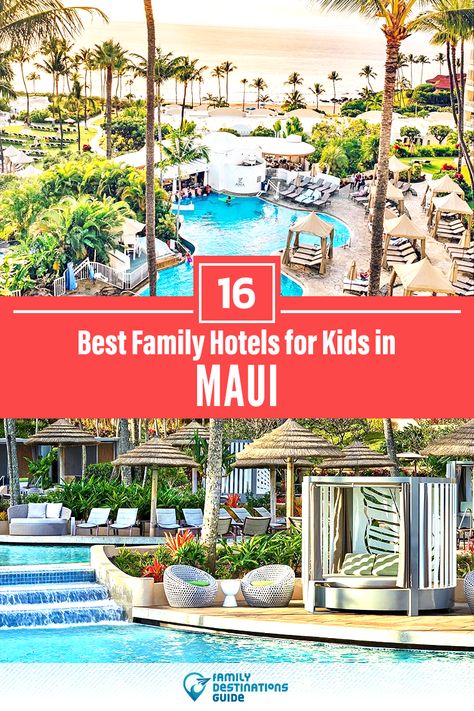 Maui Family Vacation, Best Maui Resorts, Kauai Hotels, Hotels In Hawaii, Hawaii With Kids, Kauai Resorts, Resorts For Kids, Kid Friendly Resorts, Hawaii Kids