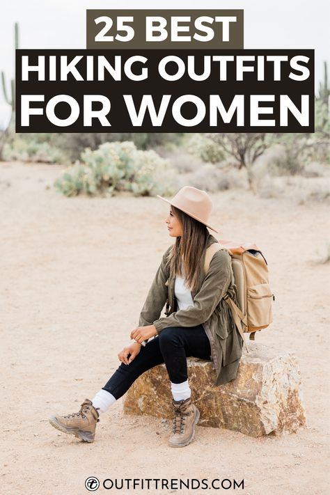 25 Best Hiking Outfits for Women to Wear in Winter #hikingfit #wintertrends #outfitideas Hiking Outfits Winter Women, Cute Winter Hiking Outfits For Women, Hiking Outfit 2024, Hiking In 50 Degree Weather Outfit, Nature Walk Outfit Fall, Fall Hiking Outfits For Women 2023, Womens Winter Hiking Outfits, Fashionable Hiking Outfits, Best Hiking Outfits For Women