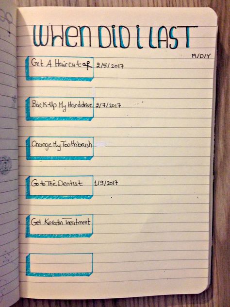 When Did I Last List, When Did I Last, Paper Clutter Organization, Paper Clutter, Anti Dandruff Shampoo, Anti Dandruff, Life Organization, 365 Days, Do Something