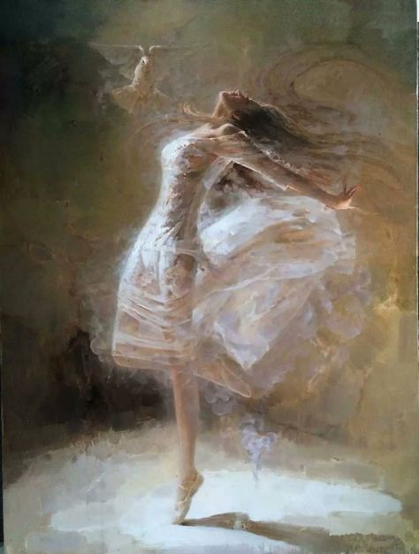 Canvas Painting Beautiful, Ballet Dancers Painting, Ballet Painting Aesthetic, Me As Painting, Painting Ideas Oil Paint, New Years Painting Ideas, Girl Painting Aesthetic, Me As A Painting, Ballet Art Painting