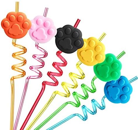 Puppy Pals, Paw Birthday, Fest Temaer, Kitchen Christmas Gifts, Paw Patrol Birthday Party, Cat Birthday Party, Party Straws, Paw Patrol Party, Pet Dogs Puppies