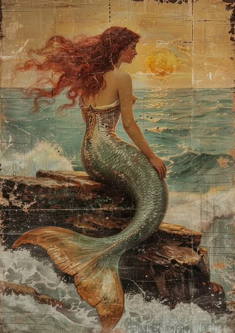 Mermaid Sketch, Gothic Images, Mermaid Illustration, Siren Mermaid, Mermaid Siren, Mermaid Painting, Real Mermaids, Mermaid Drawings, Deep Sea Creatures