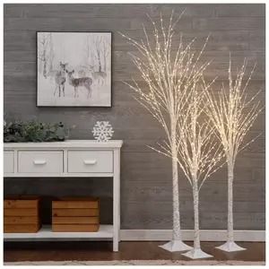 Artificial Christmas Trees | Large & Small Trees | Hobby Lobby Birch Tree Decor, Twig Christmas Tree, Small Led Lights, Plastic Tree, White Birch Trees, Florida Christmas, Artificial Christmas Trees, Pre Lit Christmas Tree, Birch Trees