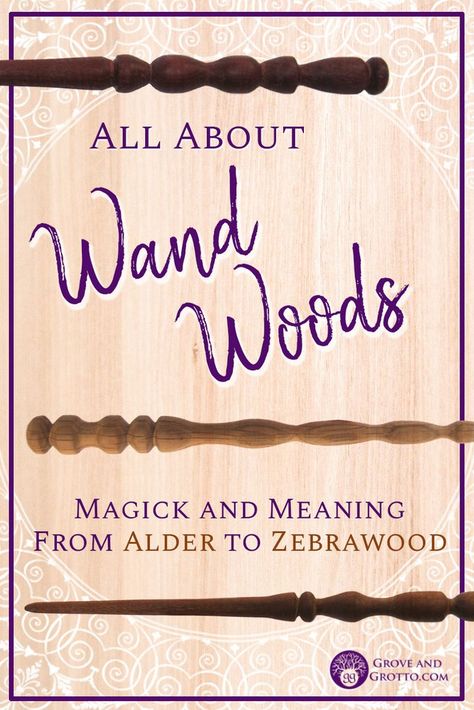 All about wand woods: Magick and meaning from Alder to Zebrawood – Grove and Grotto Christian Witch, Wicca Wand, Wiccan Wands, Different Woods, Wand Woods, Alder Tree, Elder Wand, Witch Wand, Diy Wand