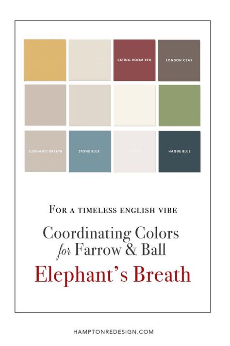 elephants breath coordinating colors Elephants Breath Paint, Perfect Neutral Paint Color, Neutral Sitting Room, Teal Sofa Living Room, Cottage Home Design, Lake House Interior Design, Farrow And Ball Living Room, Coordinating Paint Colors, Timeless Cottage