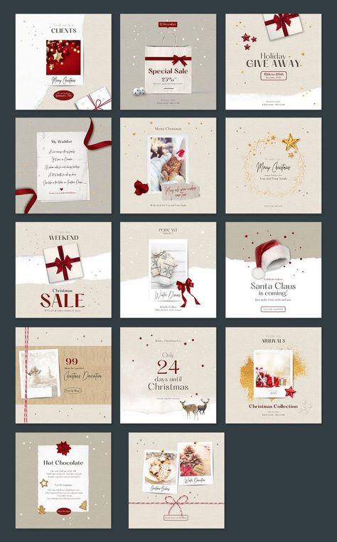 20 Christmas Instagram Post Templates PSD Instagram Christmas Post, New Year Post Ideas Instagram, Christmas Catalogue Design, Christmas Templates Instagram, Christmas Feed Instagram, Christmas Posts Instagram, Christmas Ig Post, Christmas Post Instagram, Christmas Instagram Feed