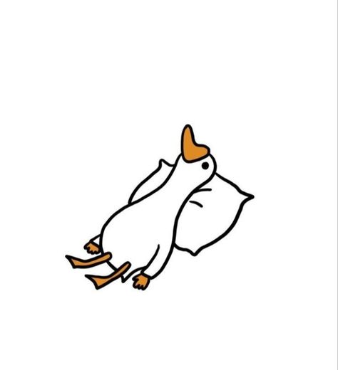 Duck Cartoon Drawing, Goose Cartoon, Goose Drawing, Duck Duck Goose, Duck Duck, Silly Goose, Cartoon Gifs, Cute Easy Drawings, Art Color