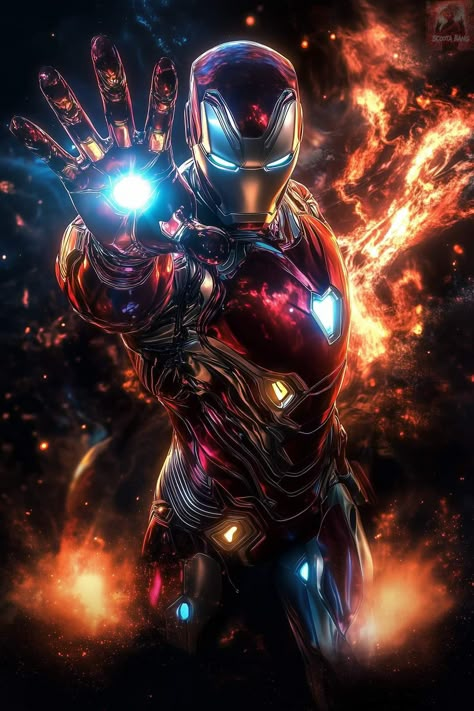 Iron Man Art Wallpaper, Ironman Wallpaper, Ironman Art, Iron Man Comics, Iron Man Hand, Iron Man Cartoon, Iron Man Pictures, Iron Man Hd Wallpaper, Marvel Superheroes Art