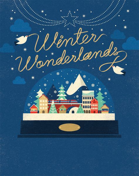 Vienna Christmas, Christmas Card Illustration, Christmas Graphic Design, Xmas Design, Winter Illustration, Winter Wonderland Christmas, Christmas Illustrations, Christmas Graphics, Christmas Post