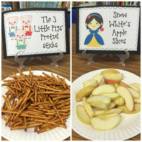 Fairy Tale Snacks - Happy Teacher, Happy Kids Fairy Tale Snacks, Fairy Tales Preschool Activities, Fairy Tale Projects, Fairy Tales Kindergarten, Fairytale Food, Fairy Tale Party, Fairy Tales Preschool, Fairy Tale Activities, Fairy Tales Unit