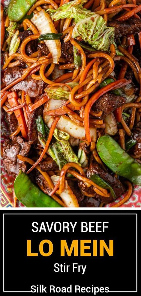 Sirloin Steak And Noodles Recipes, Homemade Beef Lo Mein, Shrimp And Steak Lo Mein Recipe, Beef Lo Mein Sauce, Steak And Shrimp Lo Mein, Steak Lo Mein, Noodles With Steak, Lo Mein Stir Fry, Asian Stir Fry Recipes