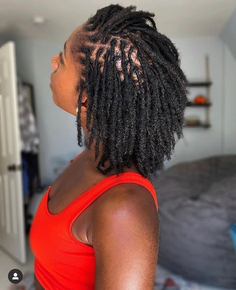 Loc Appreciation on Instagram: “Love these locs!!! 😍🌱 She’s a #LocLady 🌱✨ Ft. @locdslp • • Tag #LocLady for a feature! • • #locs #loccommunity #locd #locladyapparel…” Locs On 4c Hair, Dread Journey, Short 4c Hair, Locs Journey, Speech Pathologist, Loc Extensions, Beautiful Dreadlocks, Loc Inspiration, Short Locs