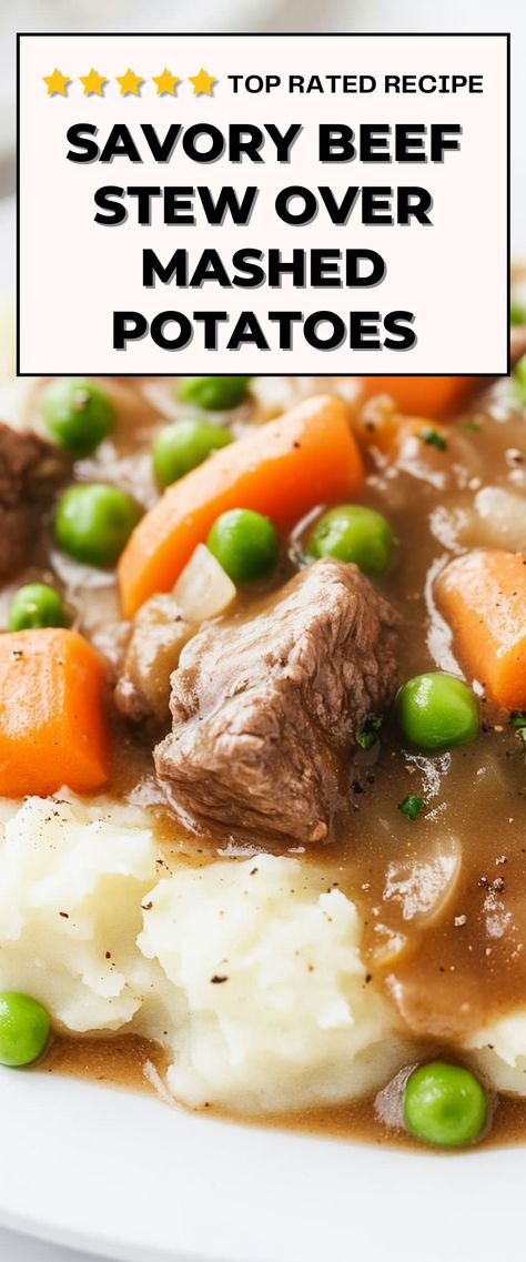 Image for Beef Stew Over Mashed Potatoes Beef Stew On Mashed Potatoes, Beef Stew Mashed Potatoes, Beef Stew With Mashed Potatoes Recipe, Beef Stew Crock Pot Recipes Over Mashed Potatoes, Beef And Potato Soup Recipes, Beef Stew Dinner Party, Beef Stew And Mashed Potatoes, Stew Beef And Potatoes Recipes, Beef And Mashed Potatoes Recipes