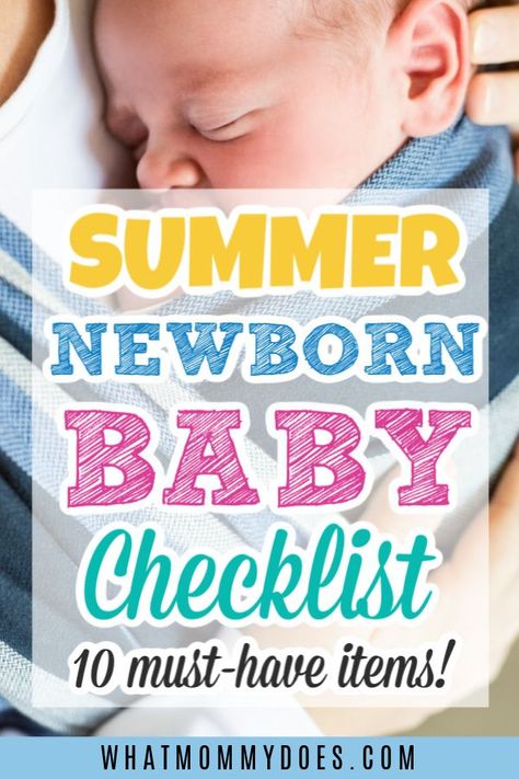 This is an important list of essential items for summer newborns! I wish I had a list like this when I was pregnant! Perfect for May/June/July/August baby birth dates!! Follow the advice here and you'll be prepared with the right things just in time. | #newborntips #babyclothes #babyswimsuit #babystuff #babies #expecting #newmom #babyshower Summer Newborn Must Haves, Dressing A Newborn In Summer, New Baby Shopping List, Baby Checklist Newborn, Summer Newborn, August Baby, Newborn Needs, Baby Parenting, Fit Pregnancy