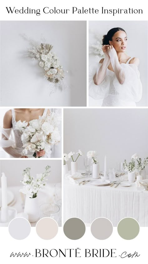 Modern Ethereal Wedding, Elegant Wedding Colors, Wedding Colour Palettes, Mood Wedding, Colour Palette Inspiration, White Wedding Inspiration, Wedding Color Pallet, Pallet Wedding, Beach Wedding Colors