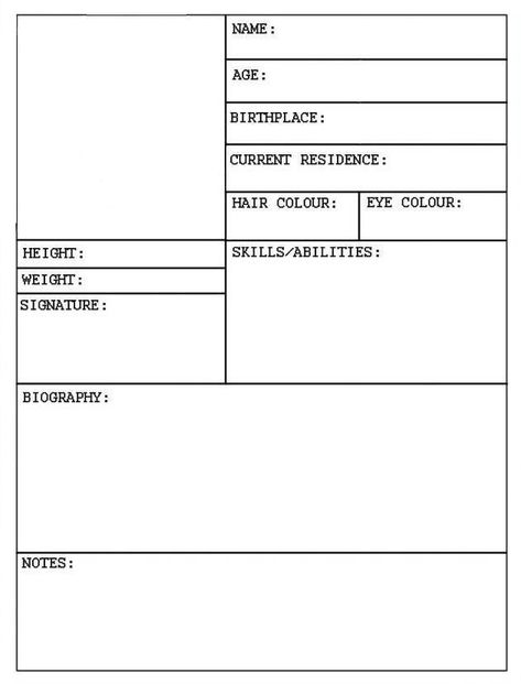 Oc Into Sheet, Oc File Template, Scp Oc Template, Suspect Profile Template, Character Profile Template, Character Sheet Writing, Character Questions, Oc Template, Character Reference Sheet