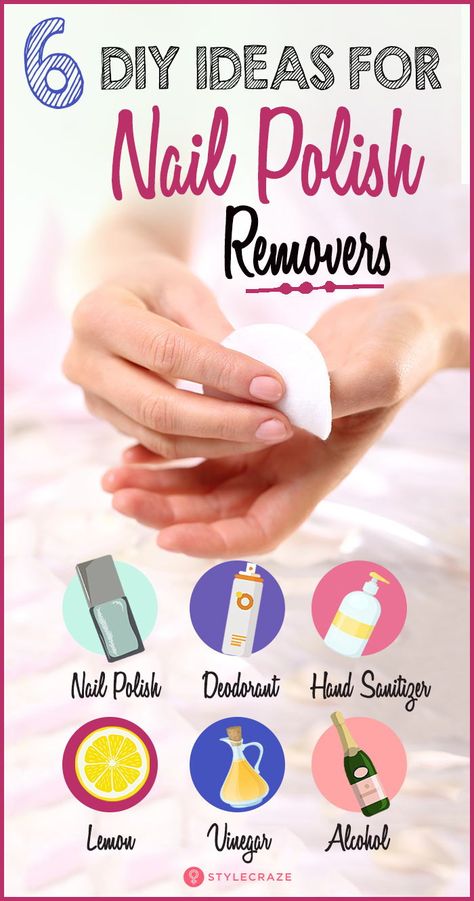 6 Best DIY Homemade Nail Polish Remover Recipes #nailpolish #nailcare Homemade Nail Polish Remover, Homemade Nail Polish, Nail Polish Hacks, Nail Polish Removers, Natural Nail Polish, Diy Nail Polish, Nail Remover, Nail Care Tips, Best Nail Polish